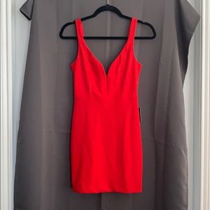 Red cocktail dress